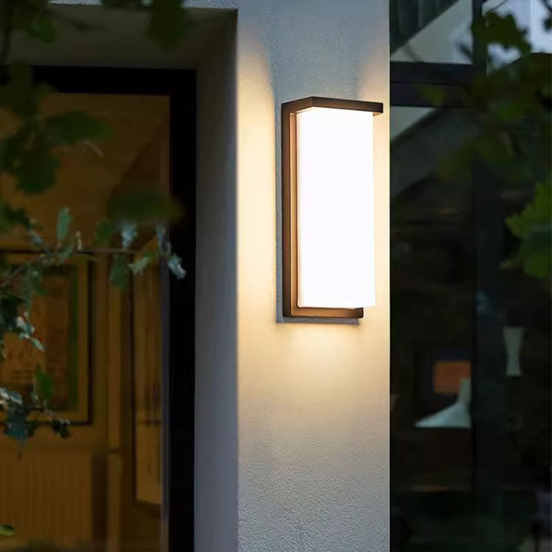 Modern Box Outdoor Wall Light