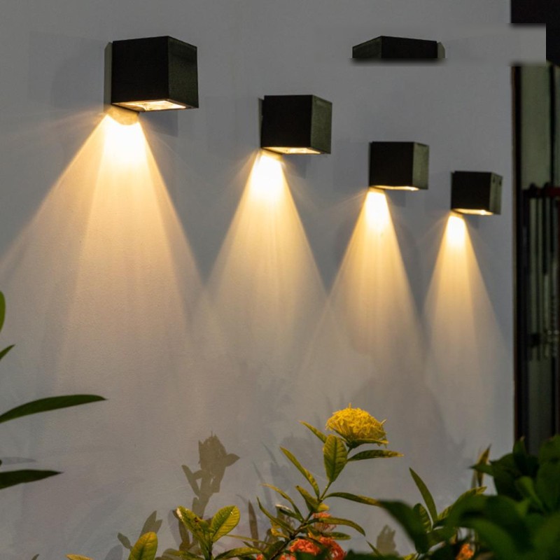 Solar Cube Wall Light