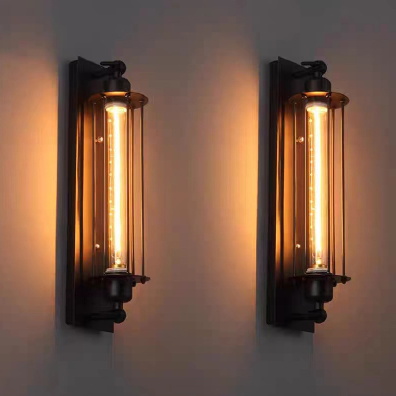 Iron Cage Filament Sconce